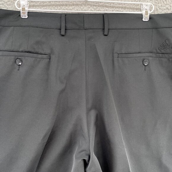 Adidas Shorts Mens 42 Black ClimaLite Golf Chino Activewear Performance Outdoor - Picture 4 of 13